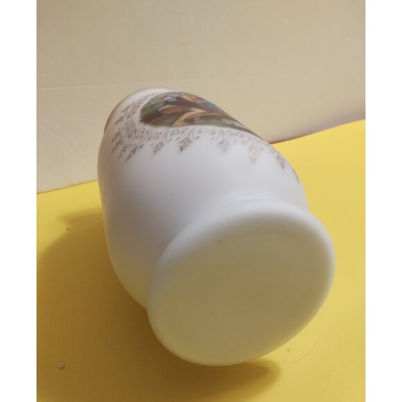 Large Italian Glass Flower Bouquet Vase ARDALT Venetian Hand Painted 9 1/4" tall - Picture 7 of 10